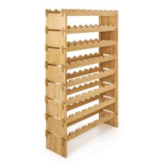 Raft de vin G21 pentru 72 de sticle, bambus