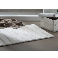 Koupelnová předložka Megan 100% bavlna kouřově modrá 120,0x70,0x1,6cm