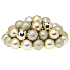 Decoratiuni de Craciun set 26 bile de sampanie