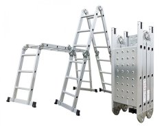 Scara din aluminiu GA-SZ-4x3-3,7 m multifunctionala + podea Scara din aluminiu GA-SZ-4x3-3,7 m multifunctionala + podea