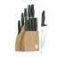 Sada nožů se stojanem BAMBOO 10 ks Matte Green Collection