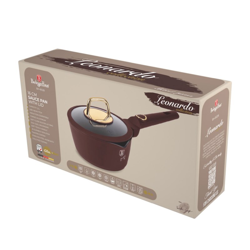 Rendlík s poklicí s titanovým povrchem 16 cm Leonardo Collection