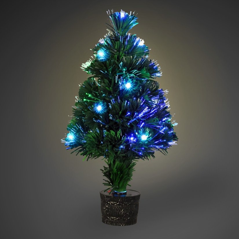 Vánoční stromeček s LED osvětlením 45 cm barevný