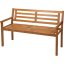 Banco de jardín 120 x 57 x 75 cm acacia