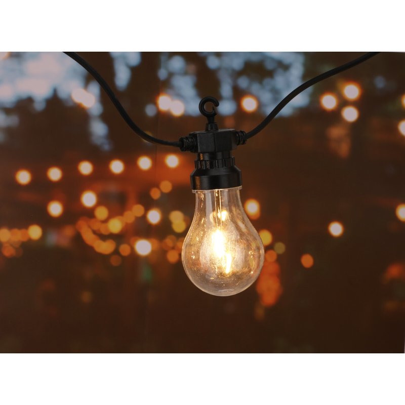 Iluminat pentru petreceri în grădină cu 20 de LED-uri, alb cald