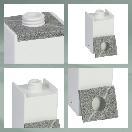 Dávkovač mýdla Cube polyresin bílá 300 ml