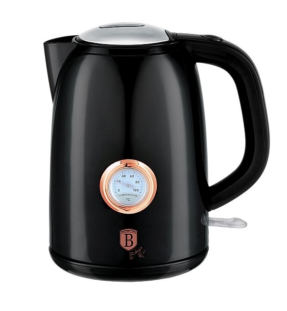Oala sub presiune 1,7 l cu termometru Colectia Black Rose
