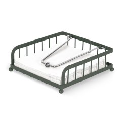 Suport șervețele din oțel inoxidabil Colecția Verde Mat