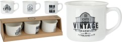 Set căni de cafea VINTAGE 3 180 ml Set căni de cafea VINTAGE 3 180 ml