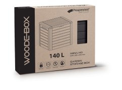 Záhradný box Prosperplast WOODEBOX hnedý 140L