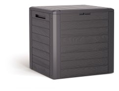 Caja de jardín Prosperplast WOODEBOX marrón 140L