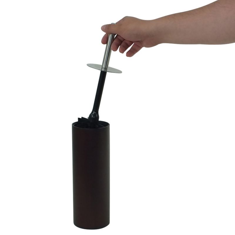 WC štětka DARK plast/nerez černá