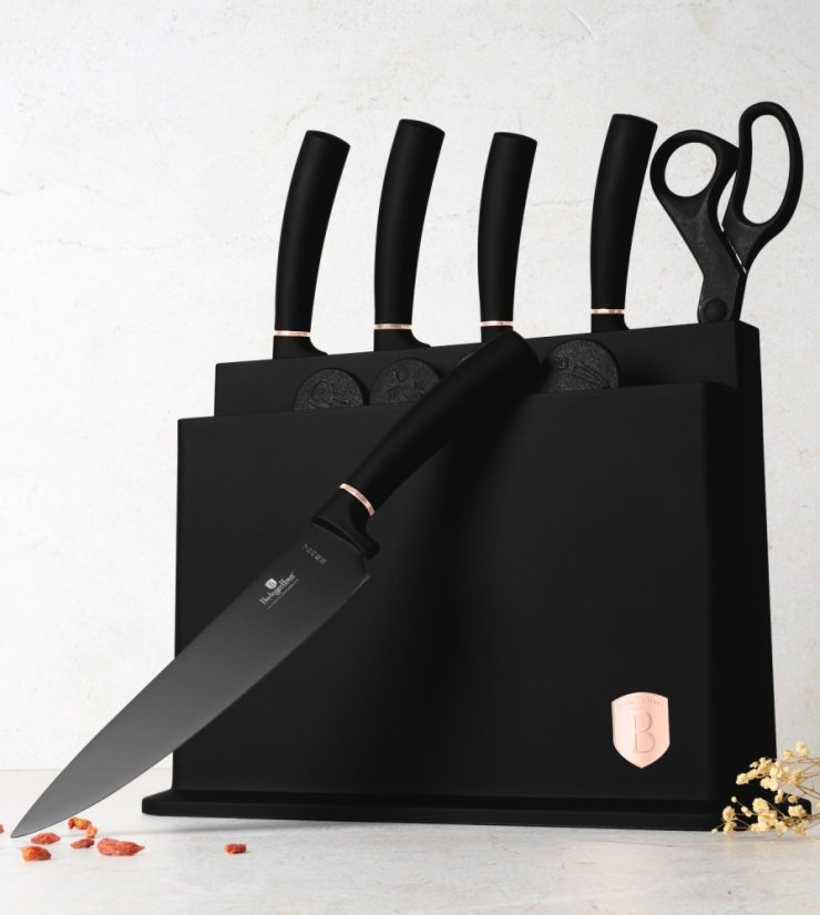 Sada nožů a krájecích prkének 11 ks Black Rose Collection