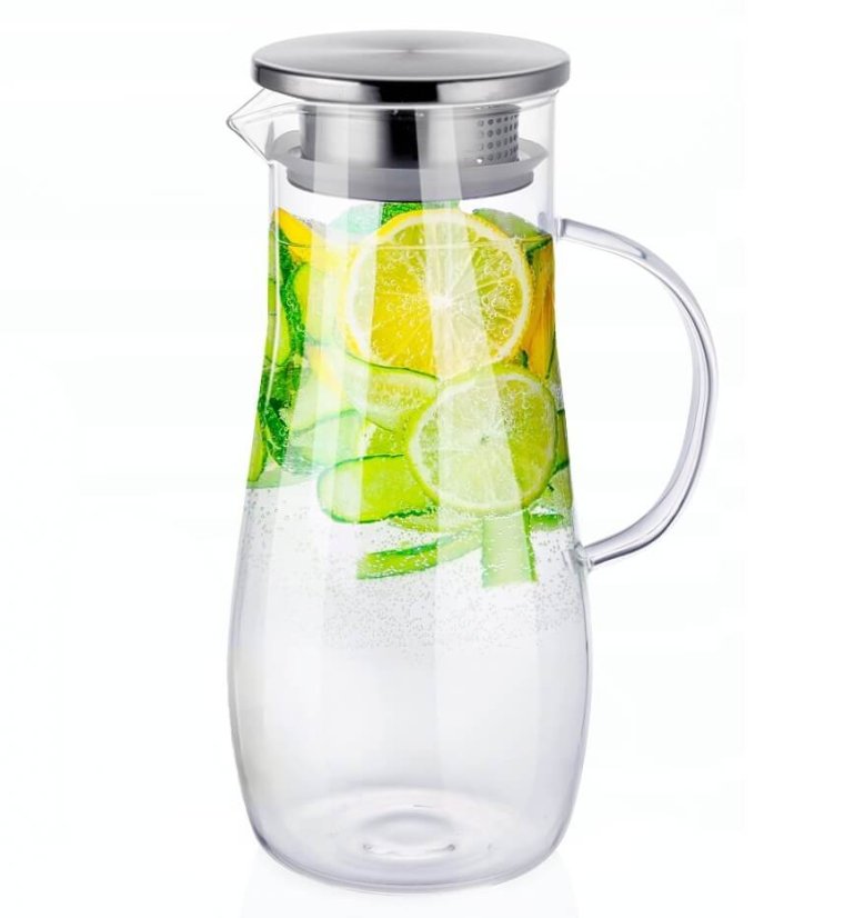 Konvice na čaj i limonádu z borosilikátového skla 1,4 l