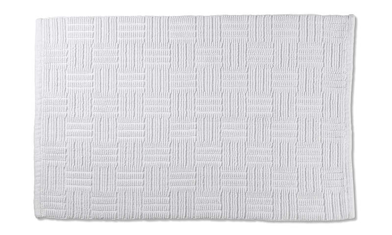 Kúpeľňová predložka Leana 100x60 cm bavlna biela