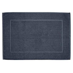 Koupelnová předložka Lavinia 100% organická bavlna tmavě modrá 60x100 cm