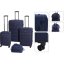 Sada cestovných kufrov 4 ks tmavomodrá