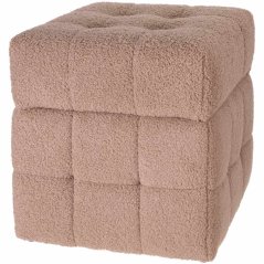 Taburet 38 × 38 × 37 cm hnědá