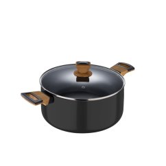 Caserola cu suprafata antiaderenta si capac 28 cm Earth Black