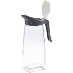 Skleněná konvice na čaj i vodu 1,5 l šedá