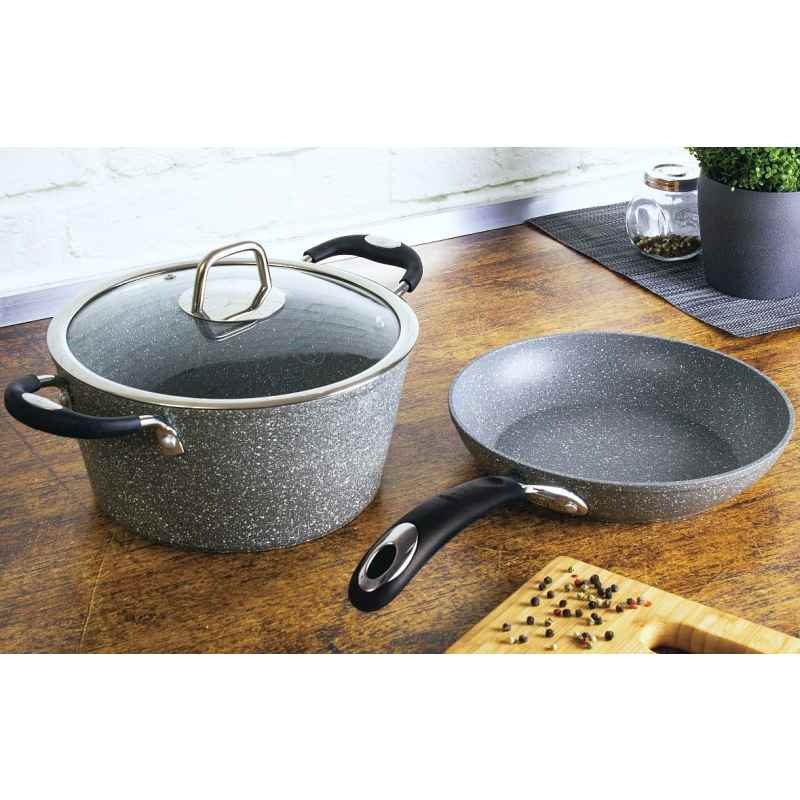 Wok s mramorovým povrchem 28 cm Gray Stone Touch Line