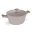 Kastrol s titanovým povrchem a poklicí 28 cm Taupe Nordic Collection