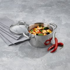 Hrnec s poklicí nerez 18/10 FLAVORIA 16 cm
