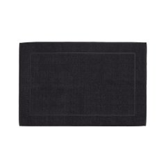 Koupelnová předložka LAVINIA 100% organická bavlna černá 60x100 cm