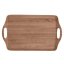 Bandeja de servicio de melamina 45 x 30 cm marrón claro