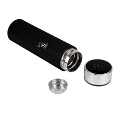 Termoska z nehrdzavejúcej ocele s LED displejom 500 ml Matte Black Collection