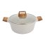 Caserola cu suprafata antiaderenta si capac 28 cm Natural