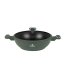 Pánev wok s poklicí a titanovým povrchem 30 cm Matte Green Collection