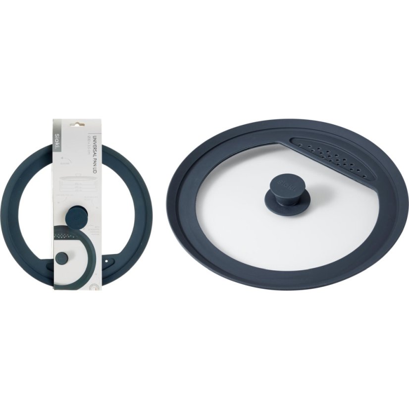 Capac universal din sticlă pentru diametrele de 26, 27 și 31 cm