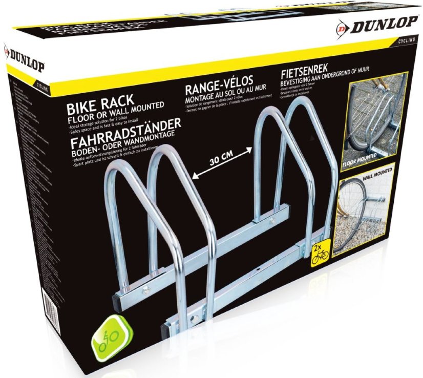 Aparcabicicletas de acero para 2 bicicletas