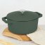 Pekáč liatinový s pokrievkou 24 cm Matte Green Collection