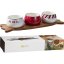 Set de servire, 4 piese, cu motiv de Crăciun