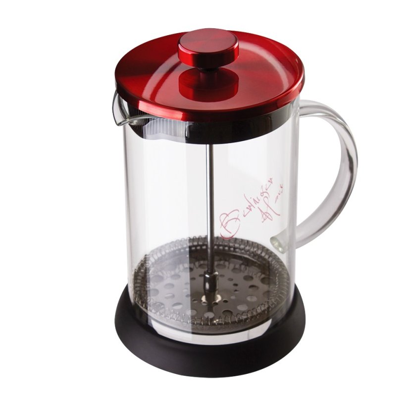 Ceai și cafea French Press 600 ml Burgundy Metallic Line