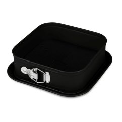 Forma na dort hranatá s titanovým povrchem 28 x 28 cm Matte Black Collection