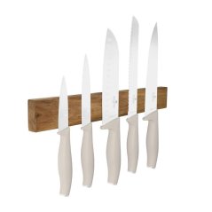 Set cutite cu suport magnetic din lemn de salcam 6 buc Colectia Sahara Set cutite cu suport magnetic din lemn de salcam 6 buc Colectia Sahara