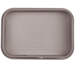 Forma na tortu hranatá s titánovým povrchom 39x27 cm Taupe Collection