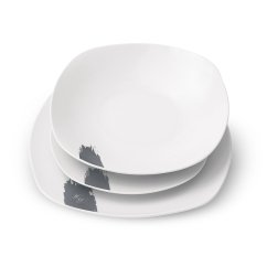 Jídelní sada talířů porcelánová 18 ks