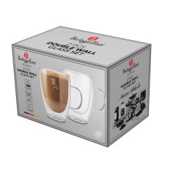 Sada šálok na cappuccino z dvojitého skla 300 ml 2 ks