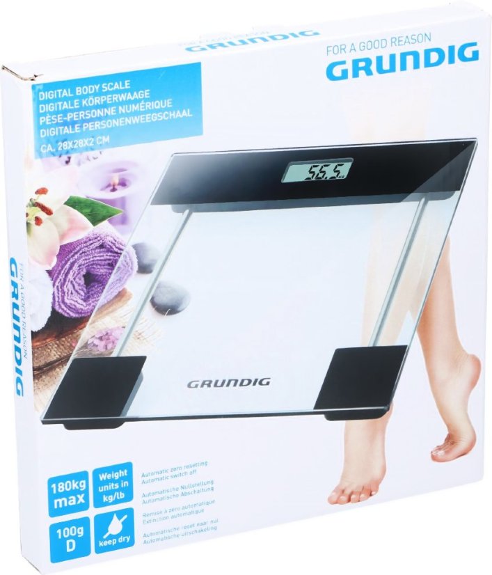 Cantar personal din sticla GRUNDIG 180 kg