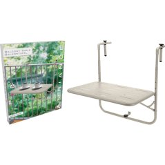 Masă de balcon 60 x 43 x 70 cm bej