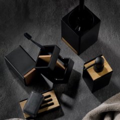 Pohár Cube polyresin černá