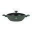 Pánev wok s poklicí a titanovým povrchem 30 cm Matte Green Collection