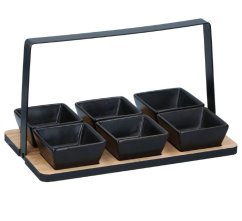 Podnos servírovací sada na tapas a pochutiny Podnos servírovací sada na tapas a pochutiny