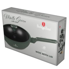 Pánev wok s poklicí a titanovým povrchem 28 cm Matte Green Collection