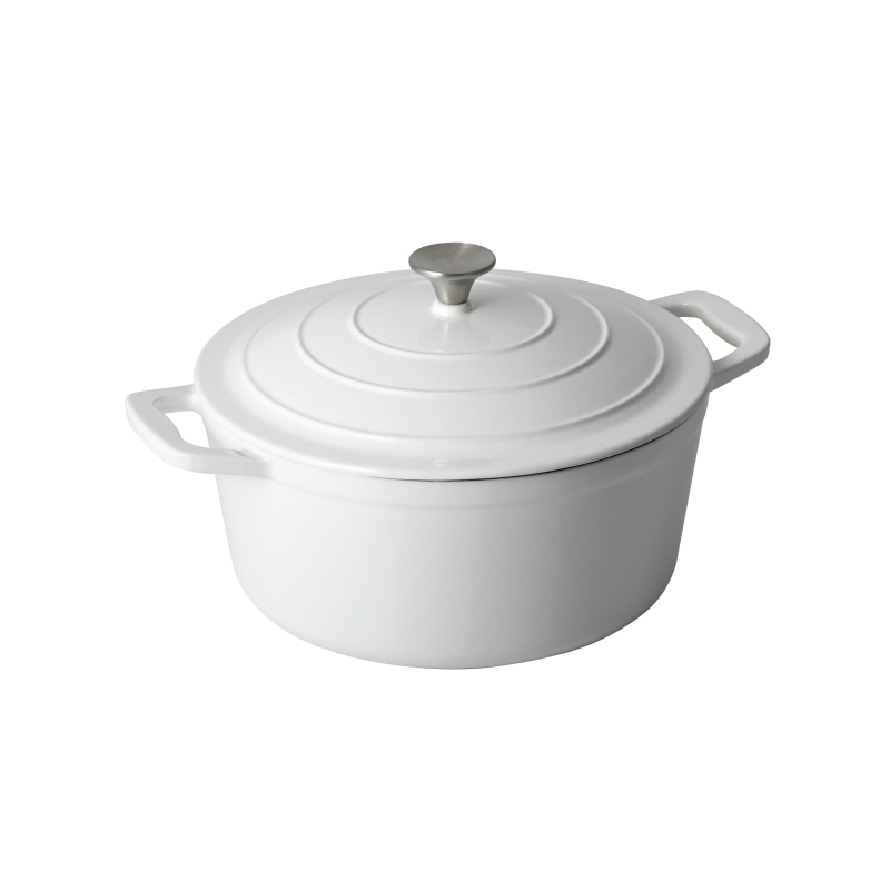 Batería de cocina de hierro fundido Xanten 7 piezas blanca