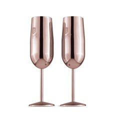 Sada sklenic 2 ks 260 ml na šampaňské Rosegold Sada sklenic 2 ks 260 ml na šampaňské Rosegold